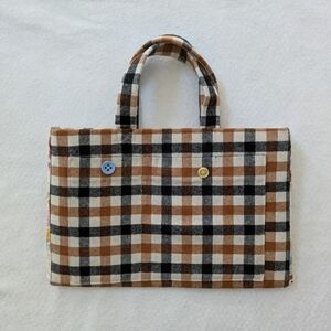 Buffalo Plaid Handmade Casual Fabric Rustic‎ Handbag Purse